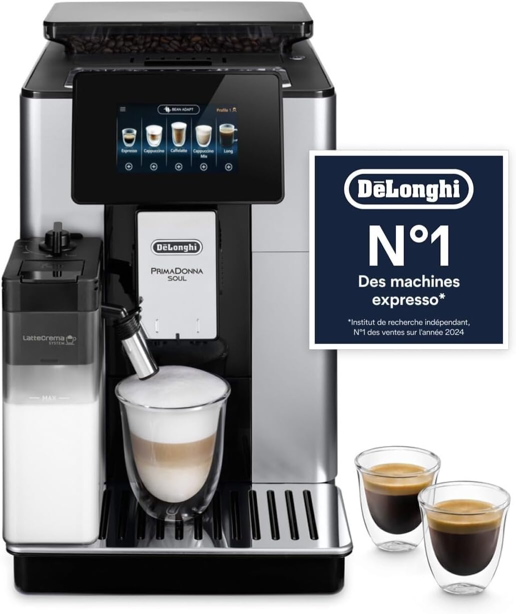 De'Longhi PrimaDonna Soul - Machine à Café Automatique 18 Boissons