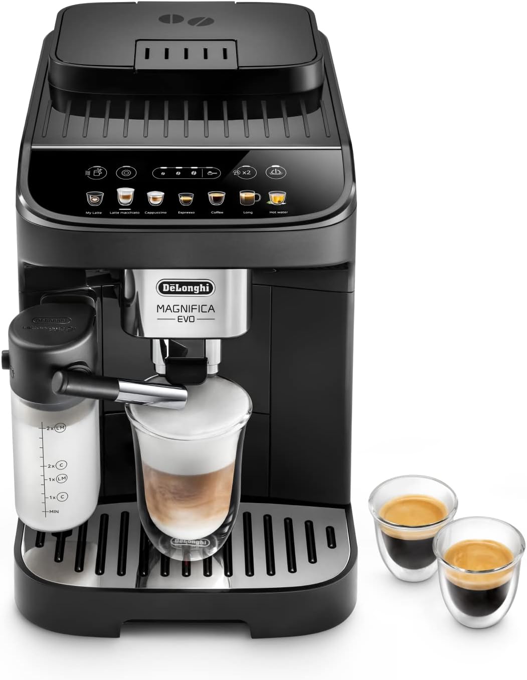 De'Longhi Magnifica Evo - Machine à Café Automatique 7 Boissons Noir