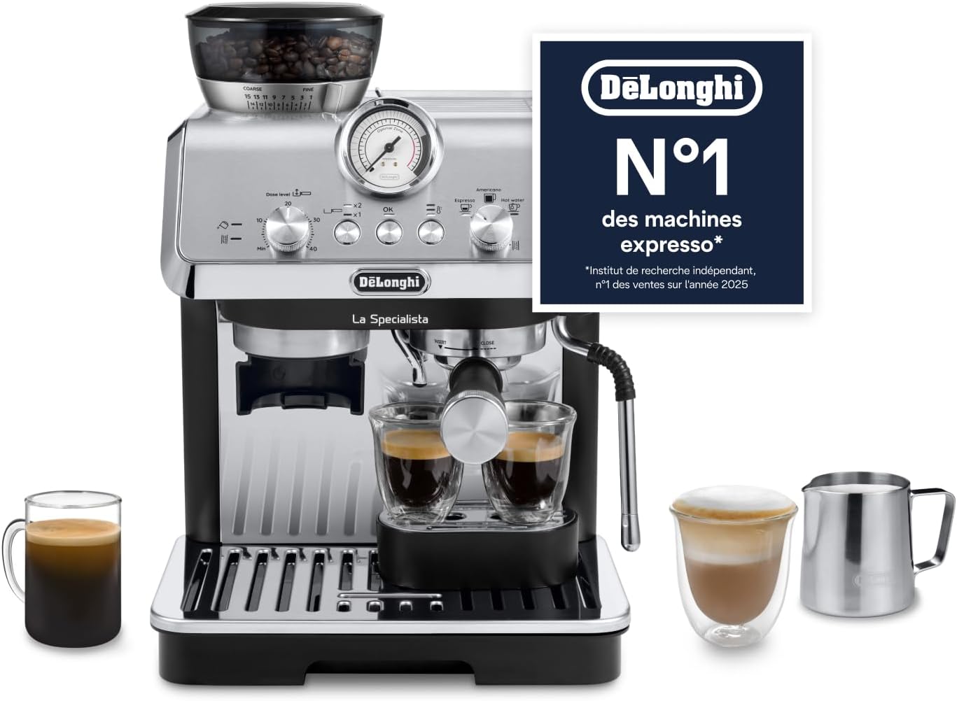 De'Longhi La Specialista Arte - Machine à Espresso 3 Boissons Préréglées