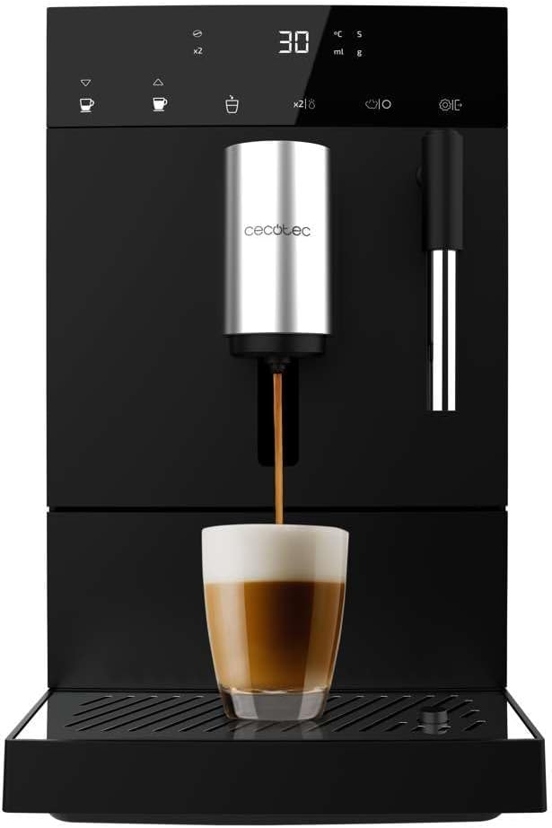 Cecotec Cafetière Compacte Superautomatique avec Cuiseur Vapeur Compact Cremmaet. 1350W