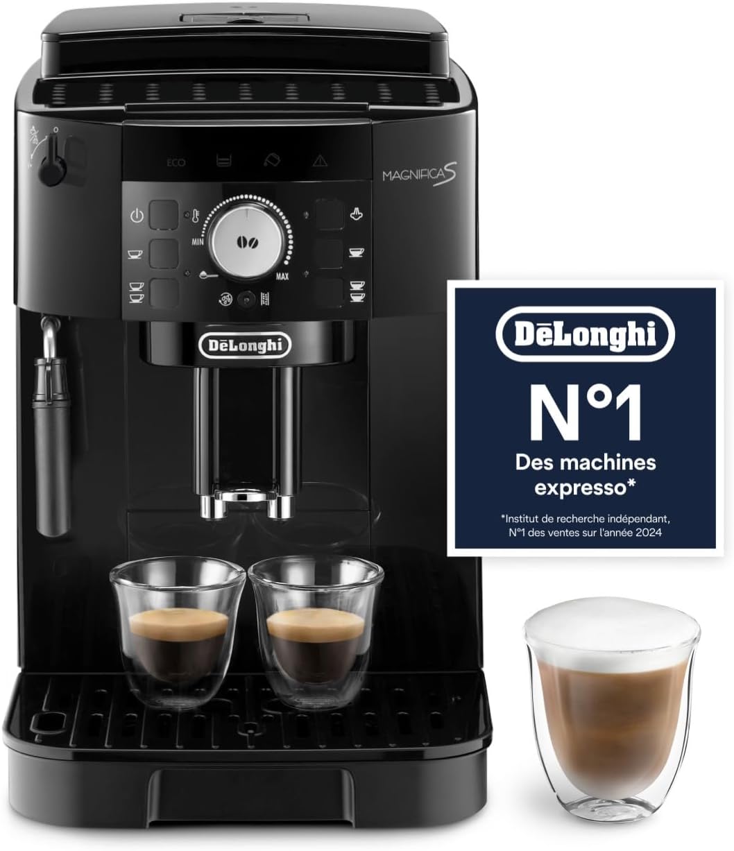 De'Longhi Magnifica S - Machine à Café Automatique 2 Boissons Noir