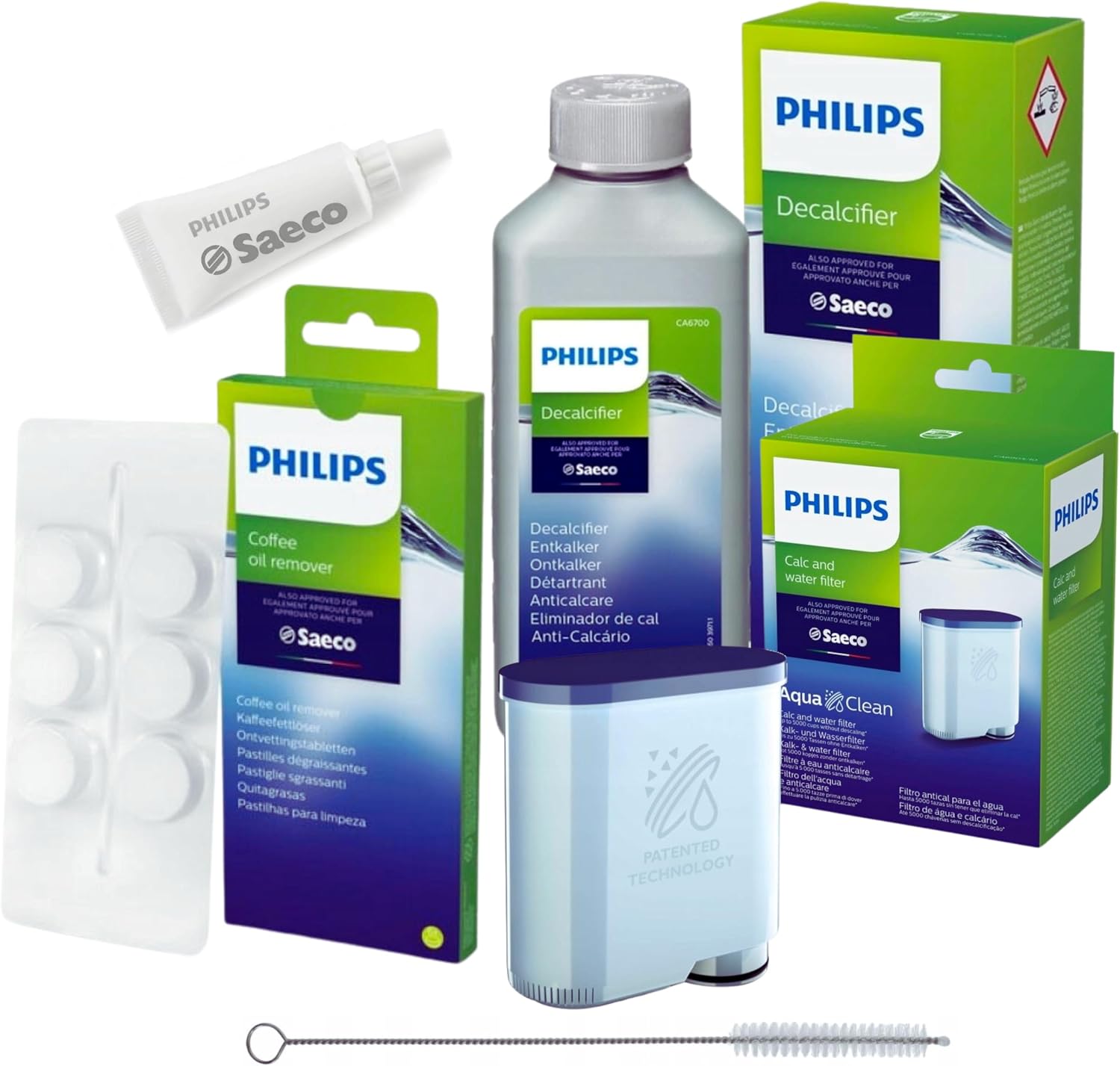 Philips AquaClean Kit d'entretien complet pour machines à café : filtre à eau CA6903