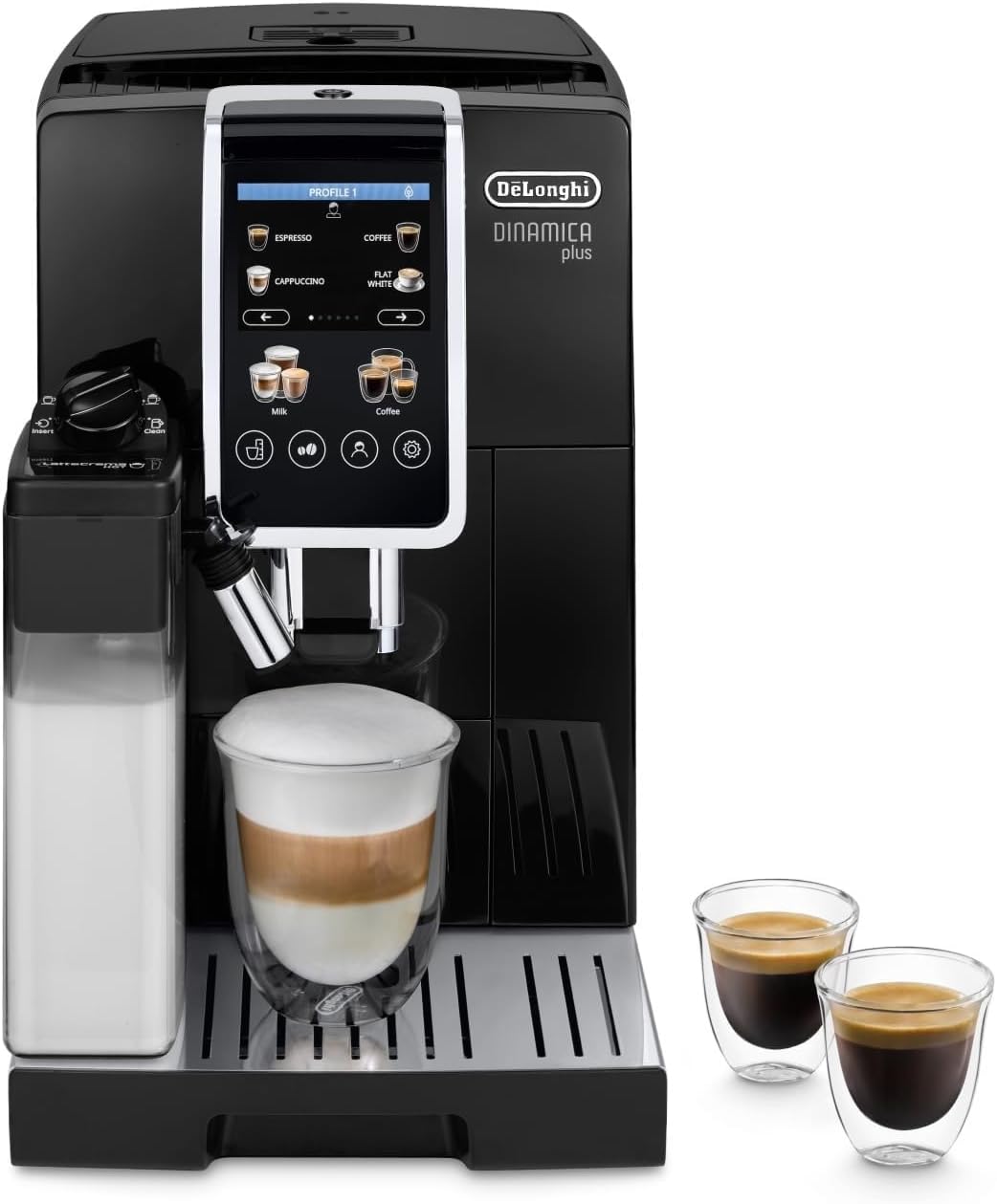 De'Longhi Dinamica Plus - Machine à Café Automatique 18 Boissons Noir