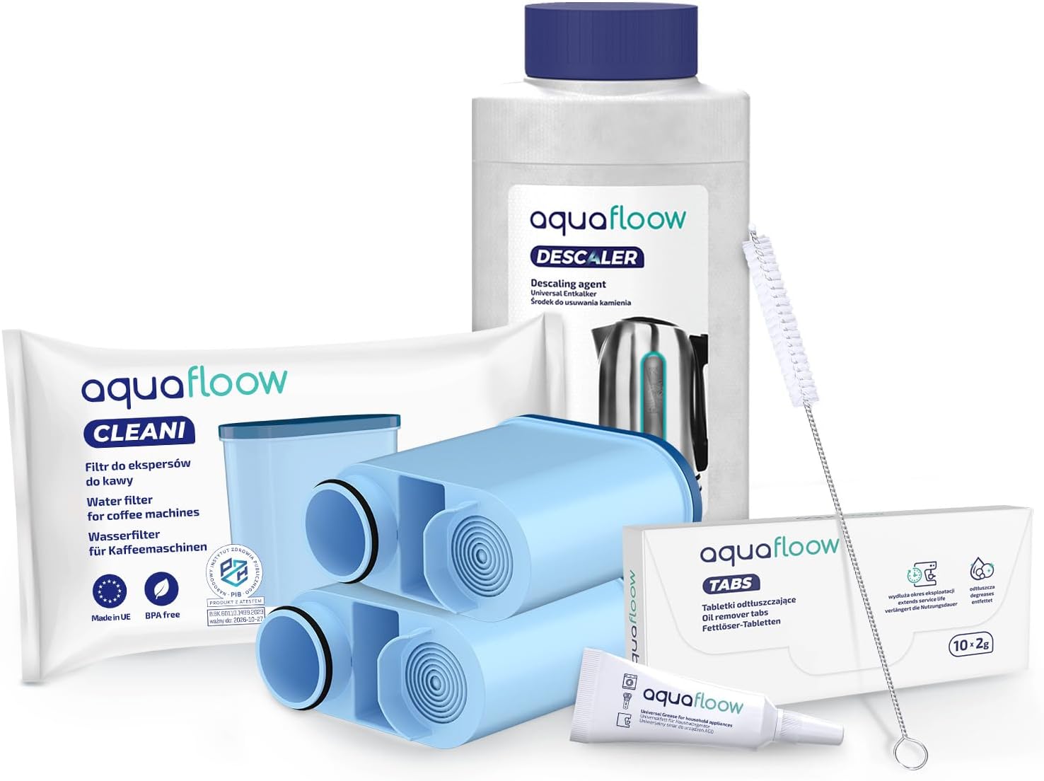 Aquafloow Kit d'Entretien pour Machine à Espresso Philips