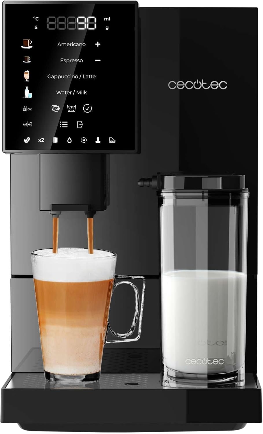 Cecotec Machine a Cafe Grain Cremmaet Compactccino Black. 19 barres