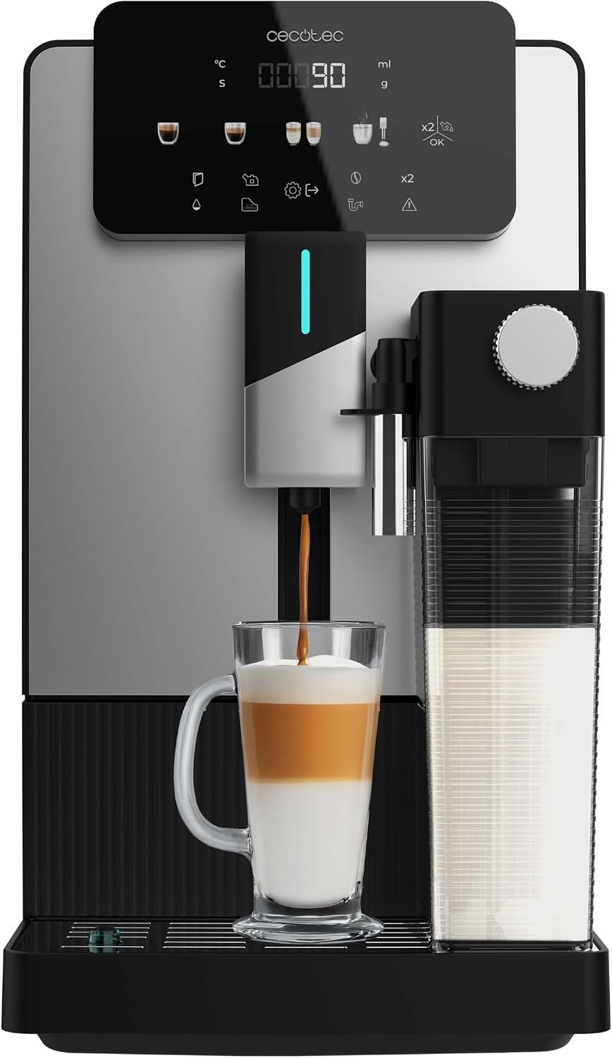 Cecotec Machine à Café Expresso Superautomatique Cremmaet Latte Art. 1500W
