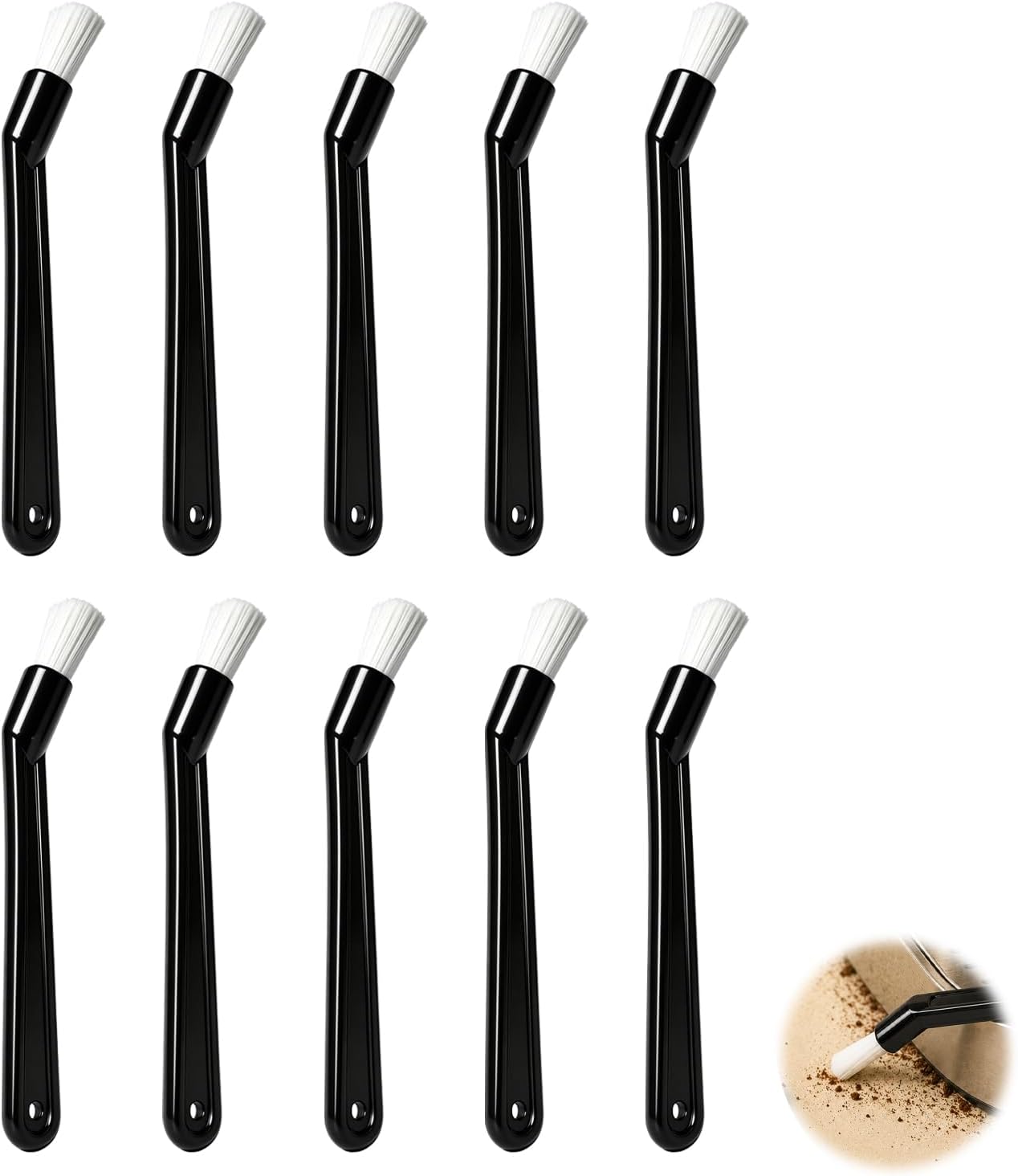 10 PCS Brosses de Nettoyage pour Café pour Machine à Espresso et Moulin à Grains