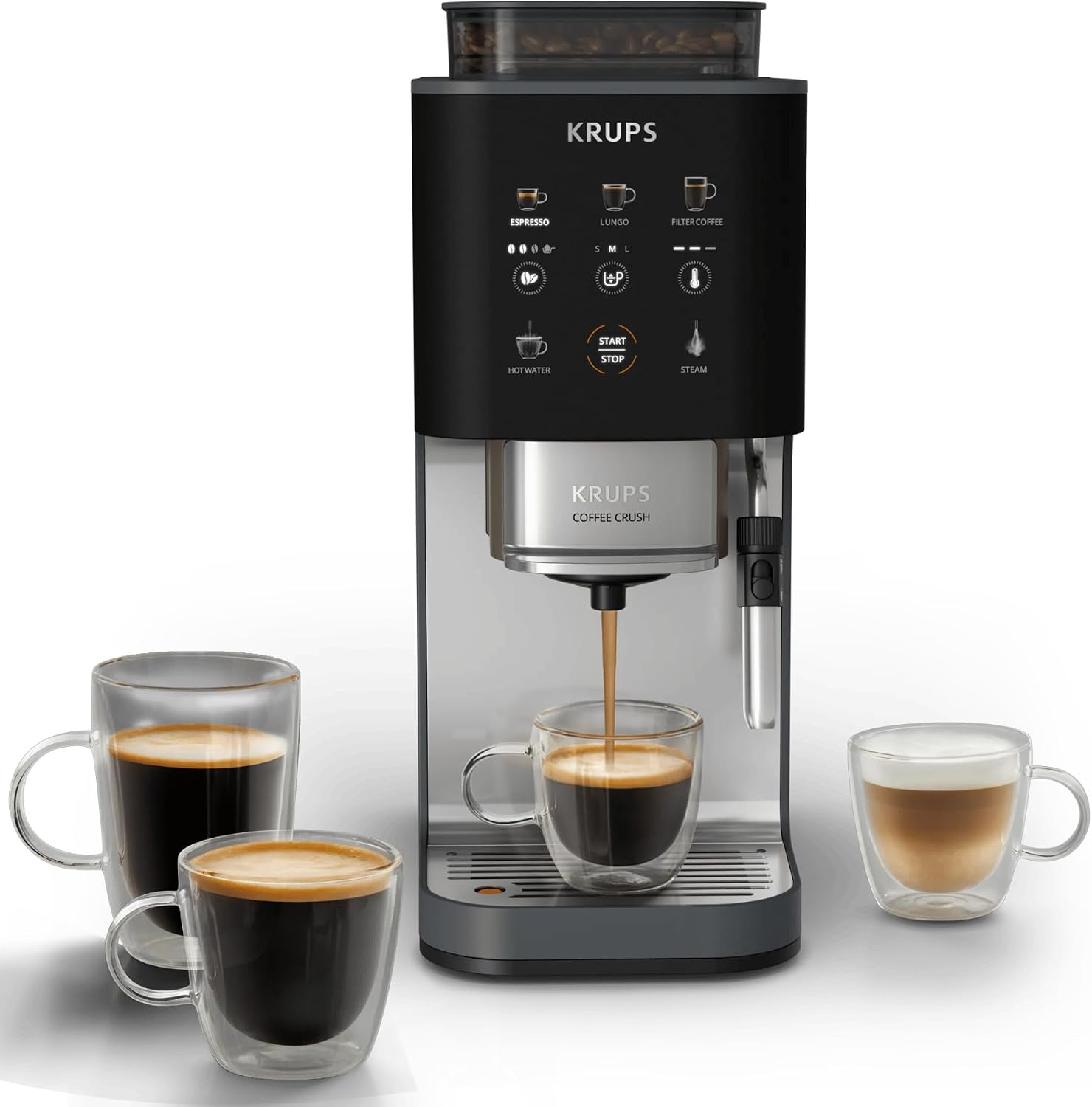 KRUPS - Coffee Crush Edition Machine à Café Ultra Compacte - Buse - 15 bars