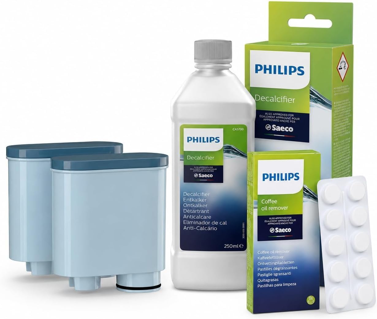 Kit d'entretien complet pour machine à café Philips - nettoyage